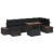 Set de canapele pentru grădină cu pernă 8 pcs Negru poliratan GartenMobel Dekor