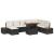 Set de canapele pentru grădină cu pernă 9 pcs Negru poliratan GartenMobel Dekor