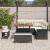 Set de canapele pentru grădină cu pernă 8 pcs Negru și Crem GartenMobel Dekor