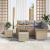 Set de canapele pentru grădină 8 pcs Beige și gri deschis GartenMobel Dekor