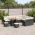 Set de canapele pentru grădină cu pernă 12 pcs Negru și Crem GartenMobel Dekor