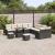 Set de canapele pentru grădină cu pernă 13 pcs Negru și Crem GartenMobel Dekor