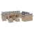Set de canapele pentru grădină 14 pcs Beige și gri deschis GartenMobel Dekor