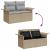Set de canapele pentru grădină 14 pcs Beige și gri deschis GartenMobel Dekor
