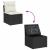 Set de canapele pentru grădină cu pernă 9 pcs Negru și Crem GartenMobel Dekor