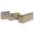Set de canapele pentru grădină 10 pcs Beige și gri deschis GartenMobel Dekor