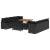Set de canapele pentru grădină cu pernă 11 pcs Negru GartenMobel Dekor