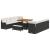 Set de canapele pentru grădină cu pernă 11 pcs Negru și Crem GartenMobel Dekor