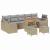 Set de canapele pentru grădină 10 pcs Beige și gri deschis GartenMobel Dekor