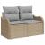 Set de canapele pentru grădină 10 pcs Beige și gri deschis GartenMobel Dekor