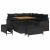 Set de canapele pentru grădină cu pernă cu pernă 8 pcs Negru GartenMobel Dekor