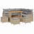 Set de canapele pentru grădină 9 pcs Beige și gri deschis GartenMobel Dekor
