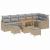 Set de canapele pentru grădină 9 pcs Beige și gri deschis GartenMobel Dekor