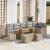 Set de canapele pentru grădină 10 pcs Beige și gri deschis GartenMobel Dekor