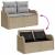 Set de canapele pentru grădină 13 pcs Beige și gri deschis GartenMobel Dekor