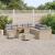 Set de canapele pentru grădină 13 pcs Beige și gri deschis GartenMobel Dekor