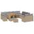 Set de canapele pentru grădină 13 pcs Beige și gri deschis GartenMobel Dekor