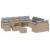 Set de canapele pentru grădină 13 pcs Beige și gri deschis GartenMobel Dekor
