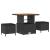 Set de canapele pentru grădină cu pernă cu pernă 8 pcs Negru GartenMobel Dekor
