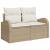 Set de canapele pentru grădină cu pernă 8 pcs Bej și crem GartenMobel Dekor