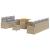 Set de canapele pentru grădină 10 pcs Beige și gri deschis GartenMobel Dekor