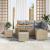 Set de canapele pentru grădină 8 pcs Beige și gri deschis GartenMobel Dekor