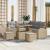 Set de canapele pentru grădină 8 pcs Beige și gri deschis GartenMobel Dekor