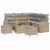 Set de canapele pentru grădină 8 pcs Beige și gri deschis GartenMobel Dekor