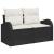 Set de canapele pentru grădină cu pernă 12 pcs Negru și Crem GartenMobel Dekor
