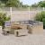 Set de canapele pentru grădină 12 pcs Beige și gri deschis GartenMobel Dekor