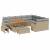 Set de canapele pentru grădină 12 pcs Beige și gri deschis GartenMobel Dekor