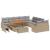 Set de canapele pentru grădină 13 pcs Beige și gri deschis GartenMobel Dekor