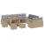 Set de canapele pentru grădină 14 pcs Beige și gri deschis GartenMobel Dekor