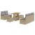Set de canapele pentru grădină 8 pcs Beige și gri deschis GartenMobel Dekor