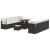 Set de canapele pentru grădină Negru și Crem 90 x 55 x 71 cm GartenMobel Dekor