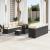 Set de canapele pentru grădină Negru și Crem 90 x 55 x 71 cm GartenMobel Dekor