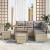 Set de canapele pentru grădină 8 pcs Beige și gri deschis GartenMobel Dekor