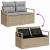 Set de canapele pentru grădină 14 pcs Beige și gri deschis GartenMobel Dekor