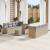 Set de canapele pentru grădină 11 pcs Beige și gri deschis GartenMobel Dekor