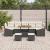 Set de canapele pentru grădină 10 pcs Negru Rattan poli GartenMobel Dekor