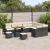 Set de canapele pentru grădină 12 pcs Negru Rattan poli GartenMobel Dekor