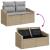Set de canapele pentru grădină cu pernă 13 pcs Bej Rattan poli GartenMobel Dekor