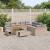 Set de canapele pentru grădină cu pernă 13 pcs Bej Rattan poli GartenMobel Dekor