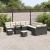 Set de canapele pentru grădină 13 pcs Negru Rattan poli GartenMobel Dekor