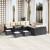 Set de canapele pentru grădină 13 pcs Negru Rattan poli GartenMobel Dekor