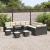 Set de canapele pentru grădină 13 pcs Negru Rattan poli GartenMobel Dekor