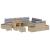 Set de canapele pentru grădină cu pernă 13 pcs Bej Rattan poli GartenMobel Dekor