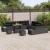 Set de canapele pentru grădină 13 pcs Negru Rattan poli GartenMobel Dekor