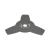 Disc metalic stea pentru motocoasa/trimmer, Thor, 3 dinti, 255x25.4x2 mm GartenVIP DiyLine