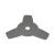 Disc metalic stea pentru motocoasa/trimmer, Thor, 3 dinti, 255x25.4x2 mm GartenVIP DiyLine
